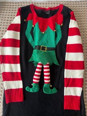 Love Always Elf Size XL Sweater Dress